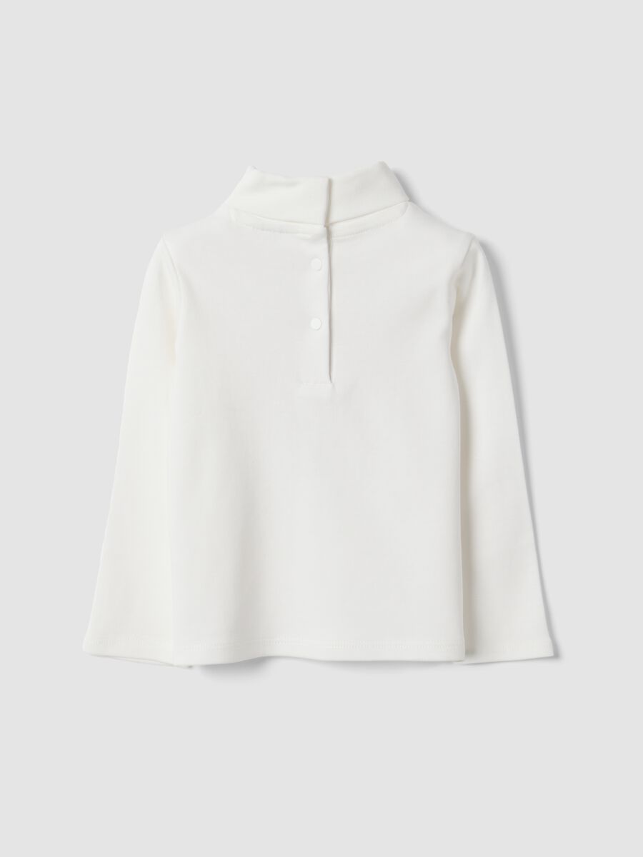 White pure organic cotton crew-neck T-shirt_1