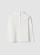 White organic cotton crew-neck top_1