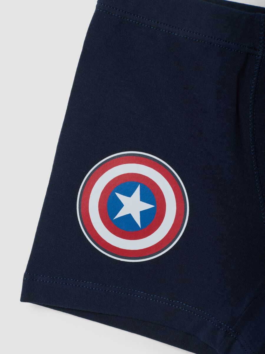 Five-pack of organic stretch-cotton Avengers print boxers_2