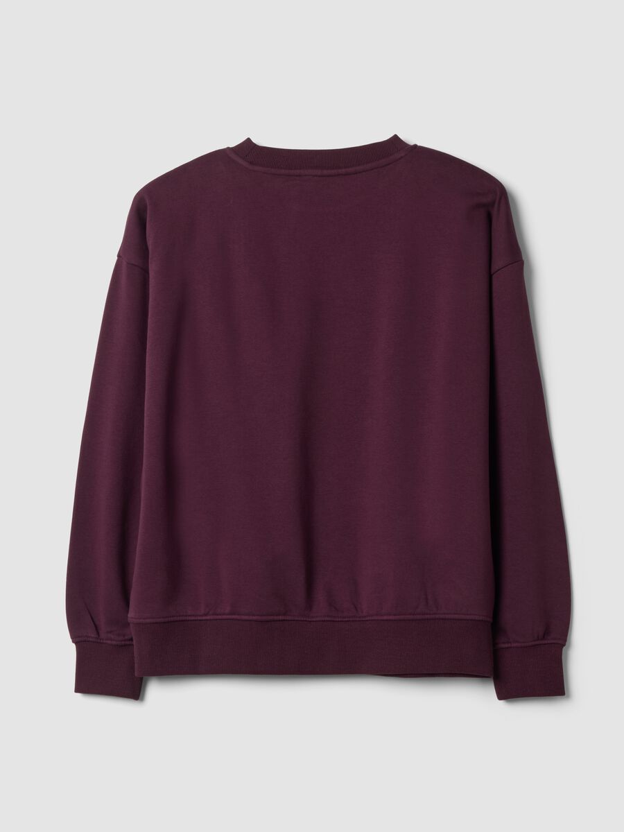Purple cotton-blend crew-neck sweatshirt_2