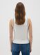 Women's white stretch-blend sleeveless top_2