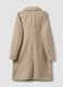 Camel regular-fit coat with lapels and buttons_6