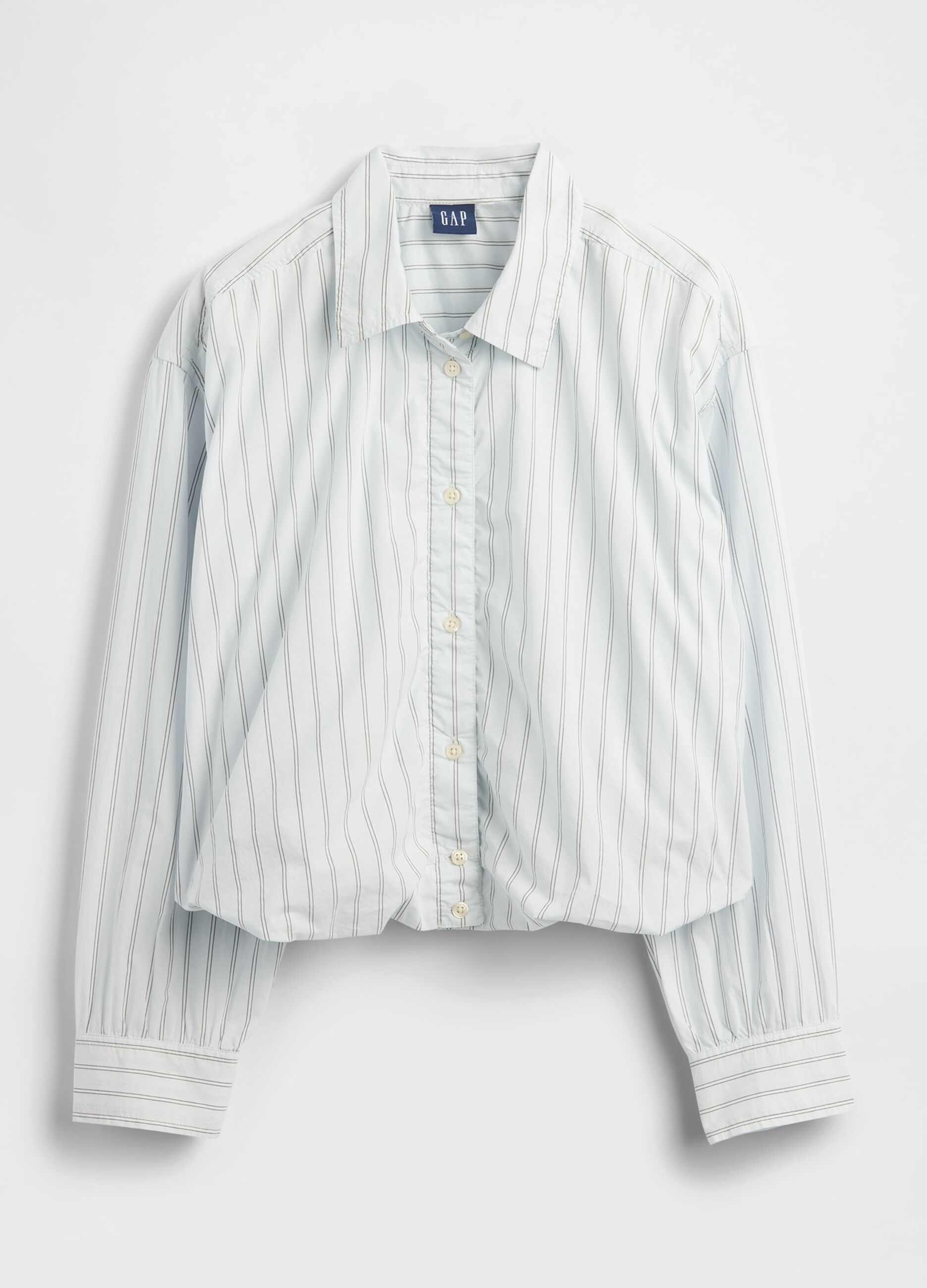 Blue Striped Cotton Shirt