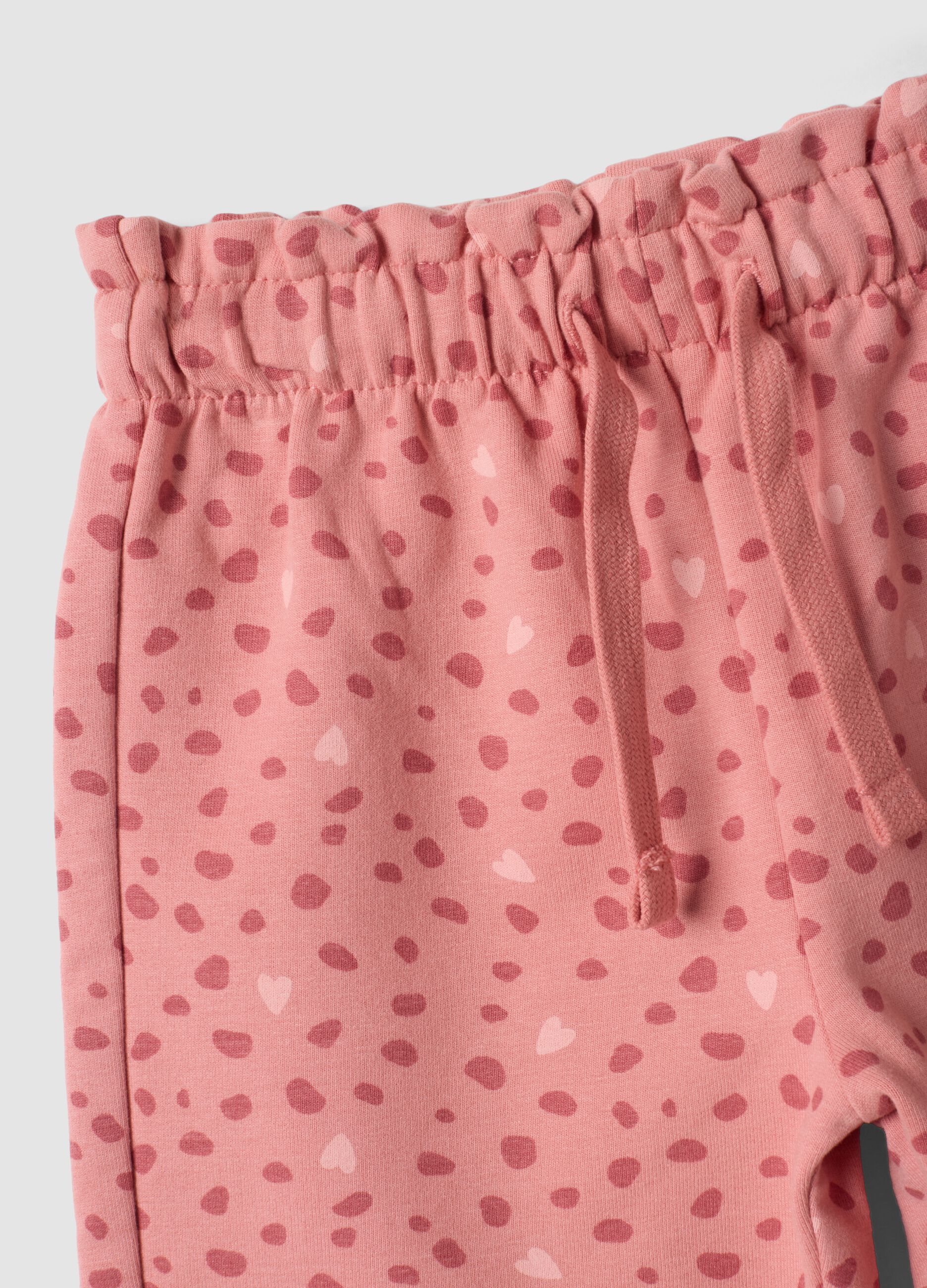 Completo rosa in cotone organico elasticizzato con stampa Carica dei 101
