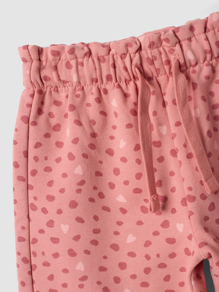 Pink organic stretch cotton set with 101 Dalmatians print_2