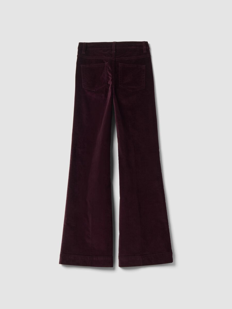 Red bootcut jeans in stretch cotton_2