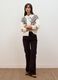 White jacquard wool-blend crew-neck cardigan_1