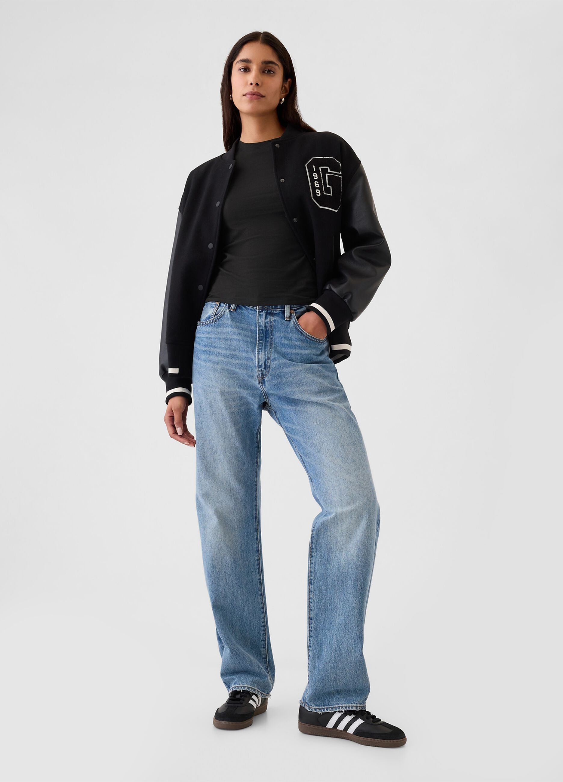 Black stretch short-sleeve t-shirt