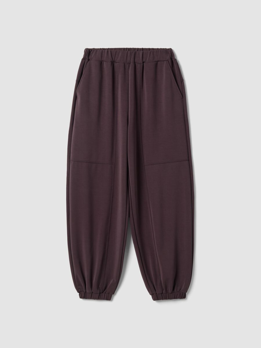 Purple soft-touch jogging bottoms ALTAVIA STUDIO_5