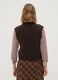 Brown stretch wool crew-neck gilet_3