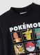 Black pure cotton crew-neck Pok&eacute;mon print T-shirt_2