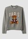 Grey stretch viscose jacquard crew-neck jumper_0