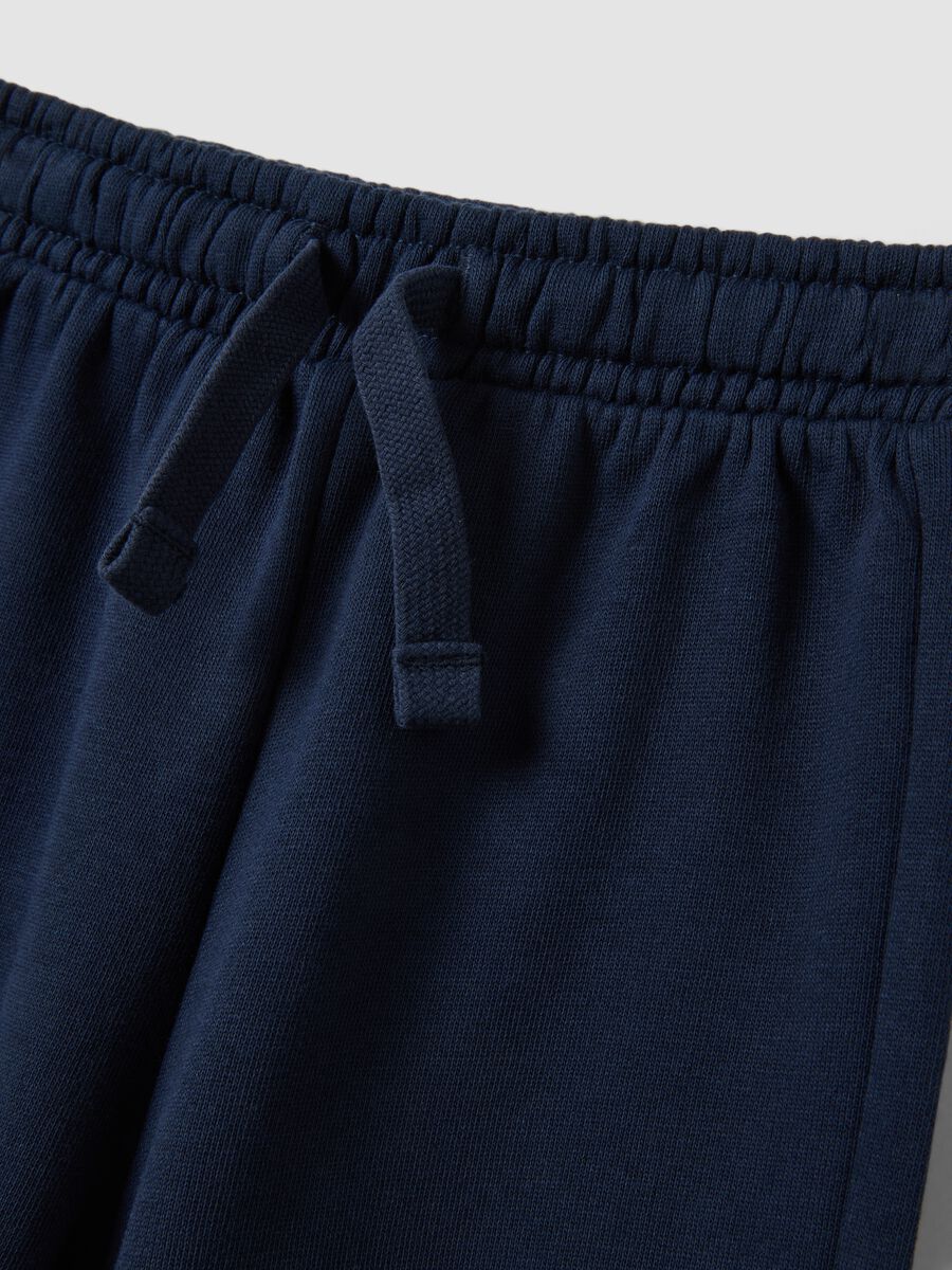 Blue jogger trousers in pure organic cotton_2
