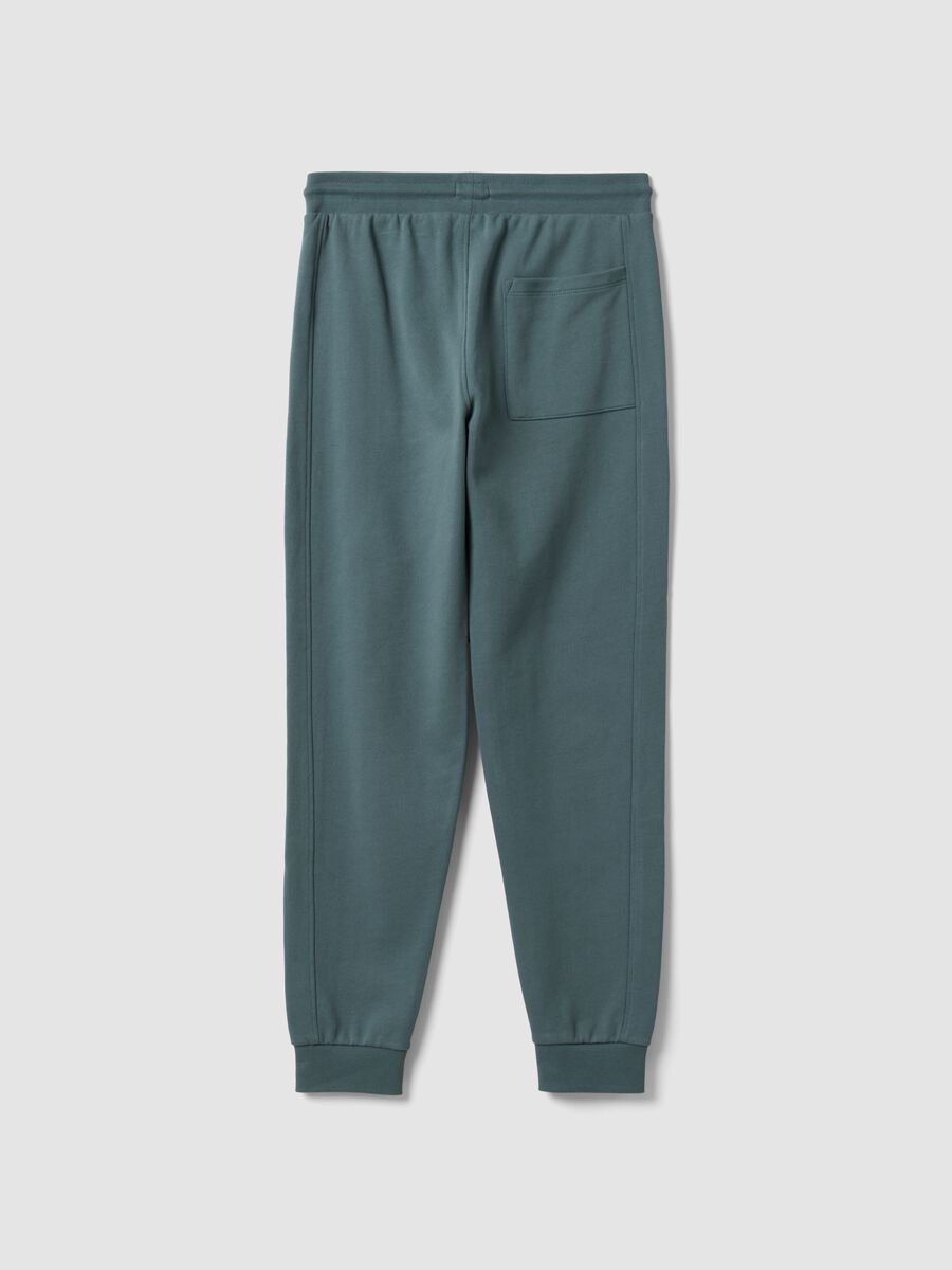 Blue organic cotton joggers_5