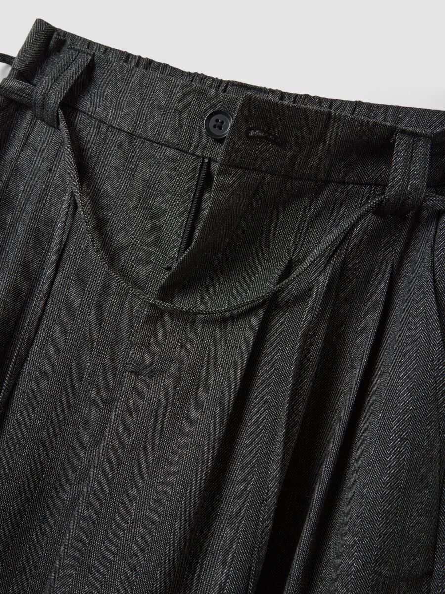 Grey wide-leg trousers in stretch viscose_1