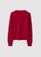 Maglia rossa in pura lana a girocollo_2