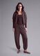 Cropped purple full-zip soft-touch jacket with stand-up collar ALTAVIA STUDIO_0