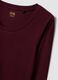 Purple stretch viscose slim-fit crew-neck T-shirt_5