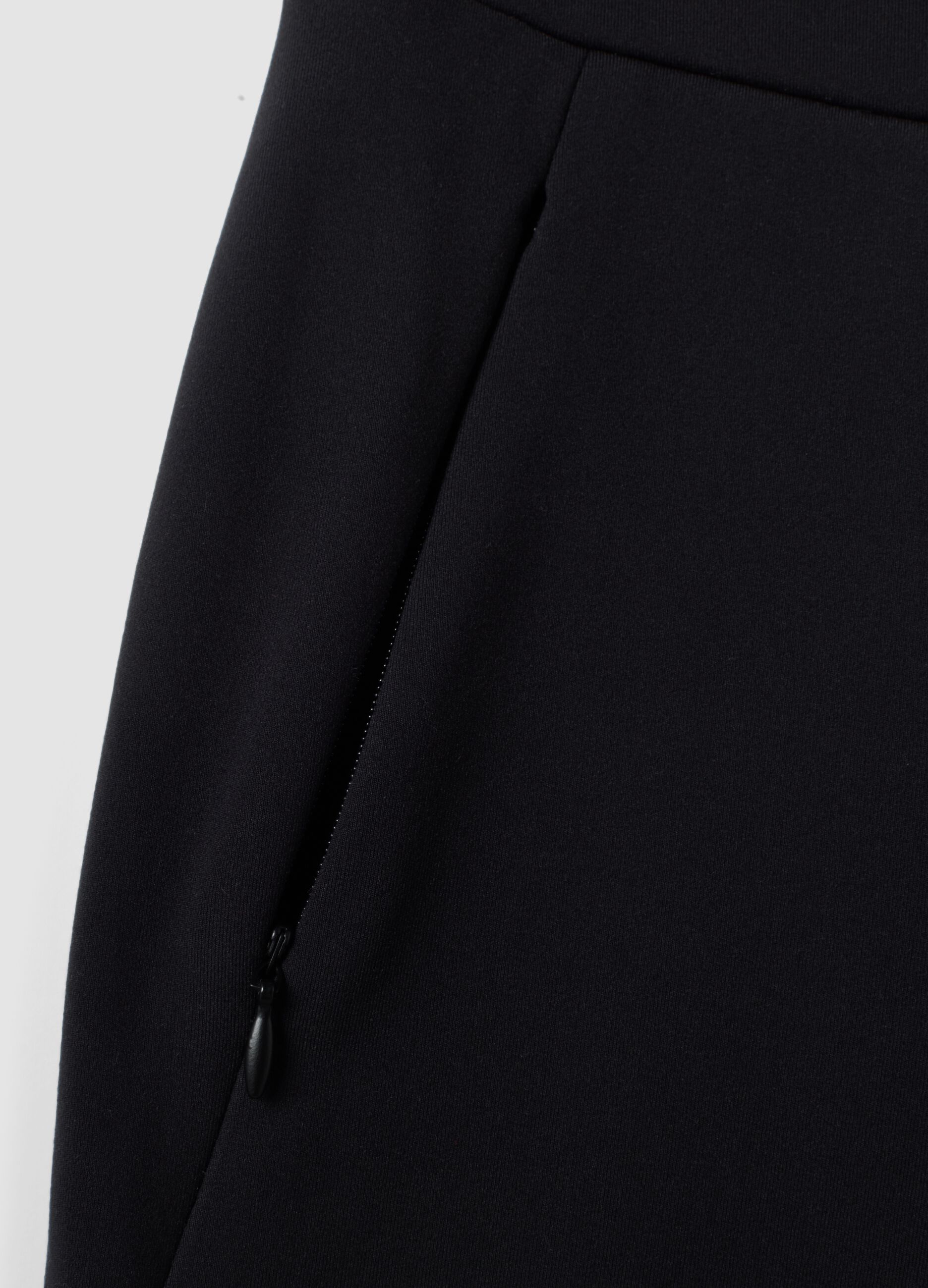 Black wide-leg stretch trousers ALTAVIA STUDIO
