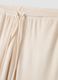 White stretch chenille pyjama trousers, regular fit_1