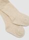Beige organic stretch cotton tights_2