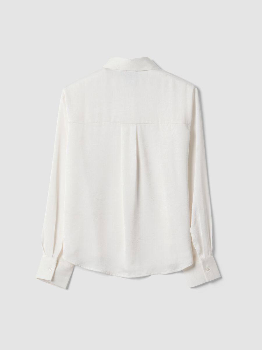 White regular-fit shirt with classic collar_6