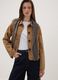 Beige regular-fit shacket with patch pockets_0