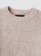 Maglia beige girocollo in lana e alpaca elasticizzato_5