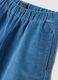 Light blue wide-leg stretch cotton trousers_2