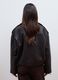 Brown oversized genuine leather biker jacket_3