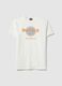 White pure cotton regular fit T-shirt with Hard Rock Cafe logo_4