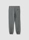 Grey marl joggers in organic cotton and viscose blend_2