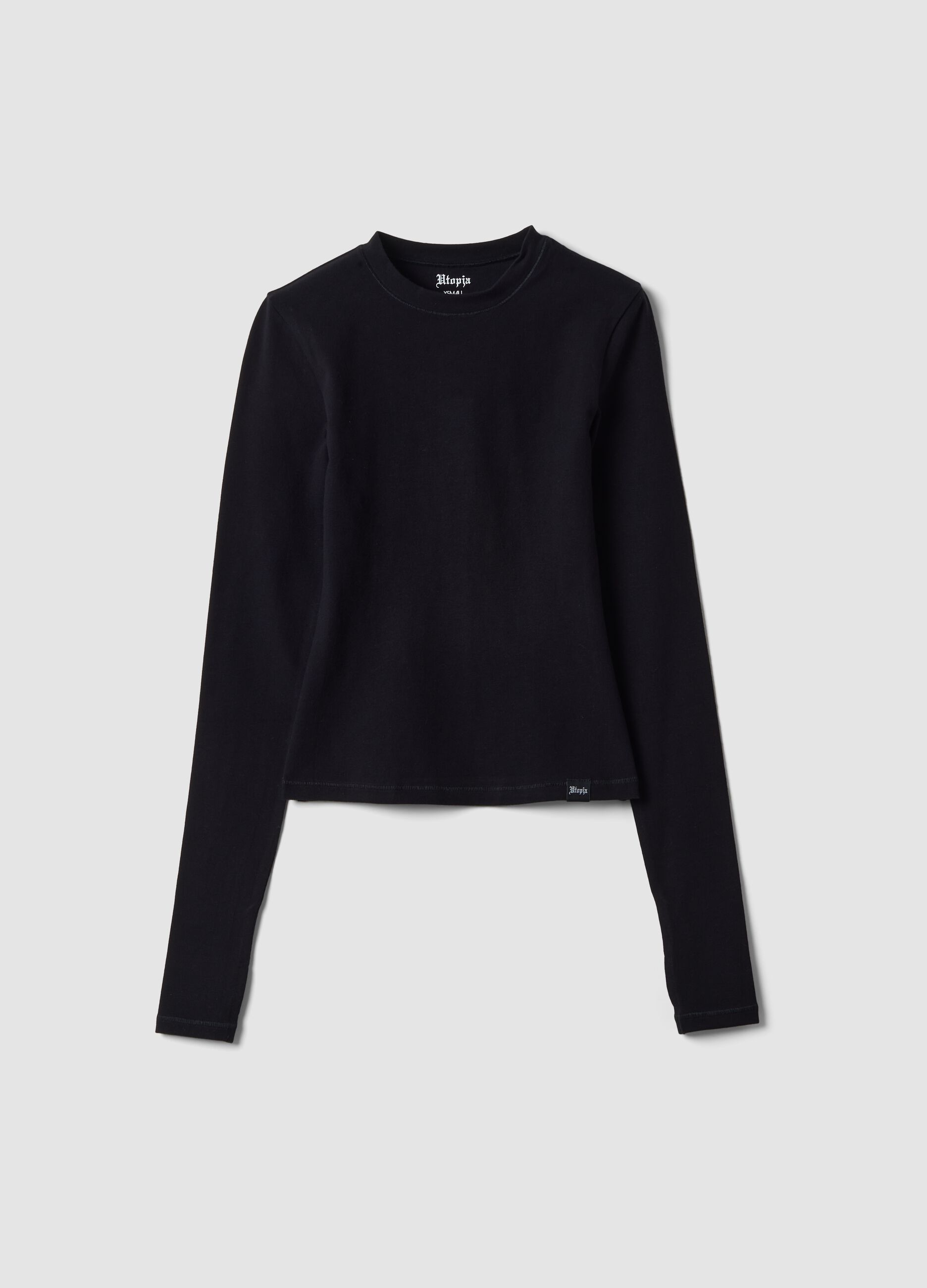 Perfect Black Long-Sleeve Top