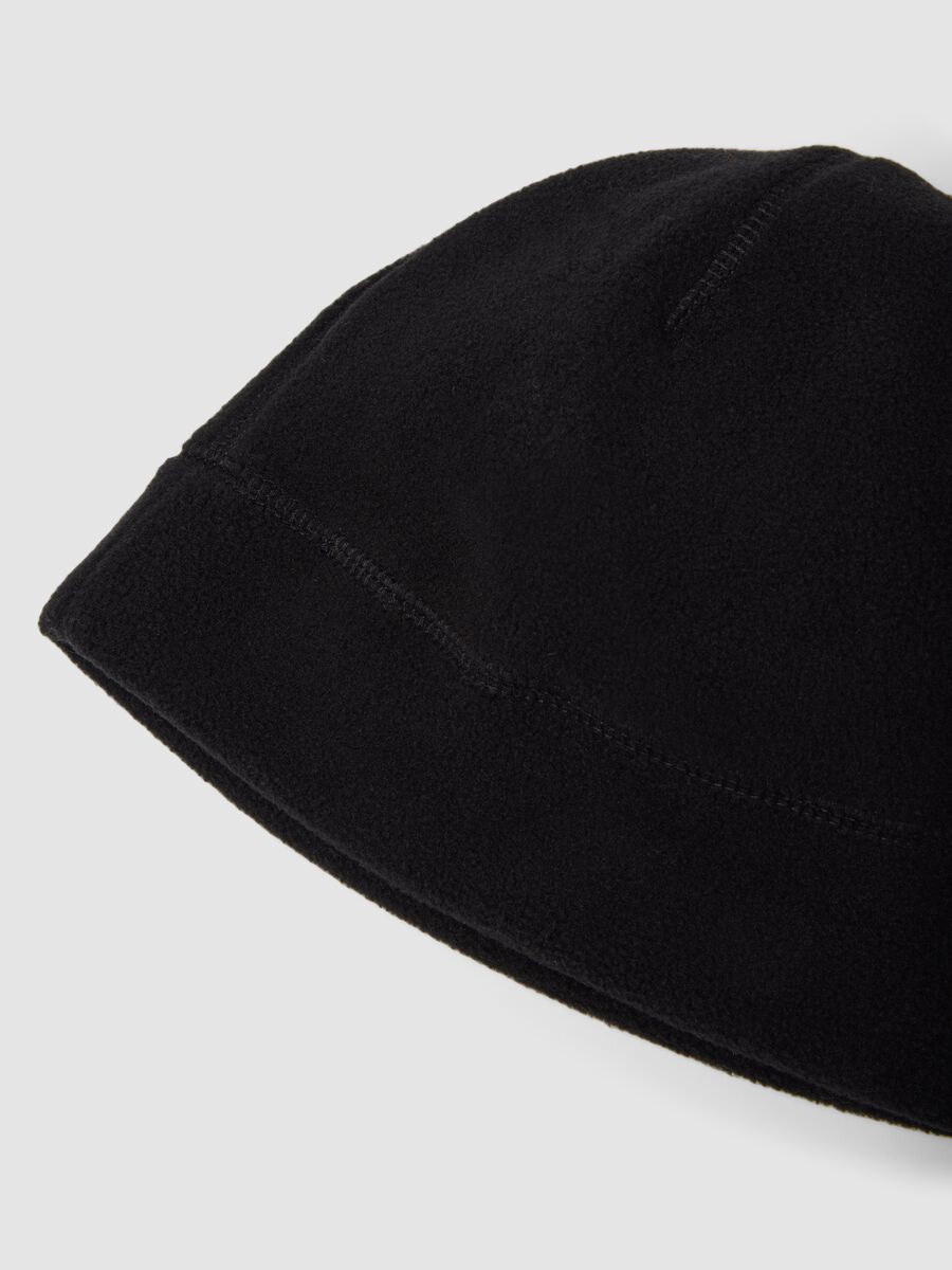 Black fleece beanie_1