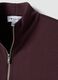Purple fitted stretch-modal sweatshirt with high neck_1