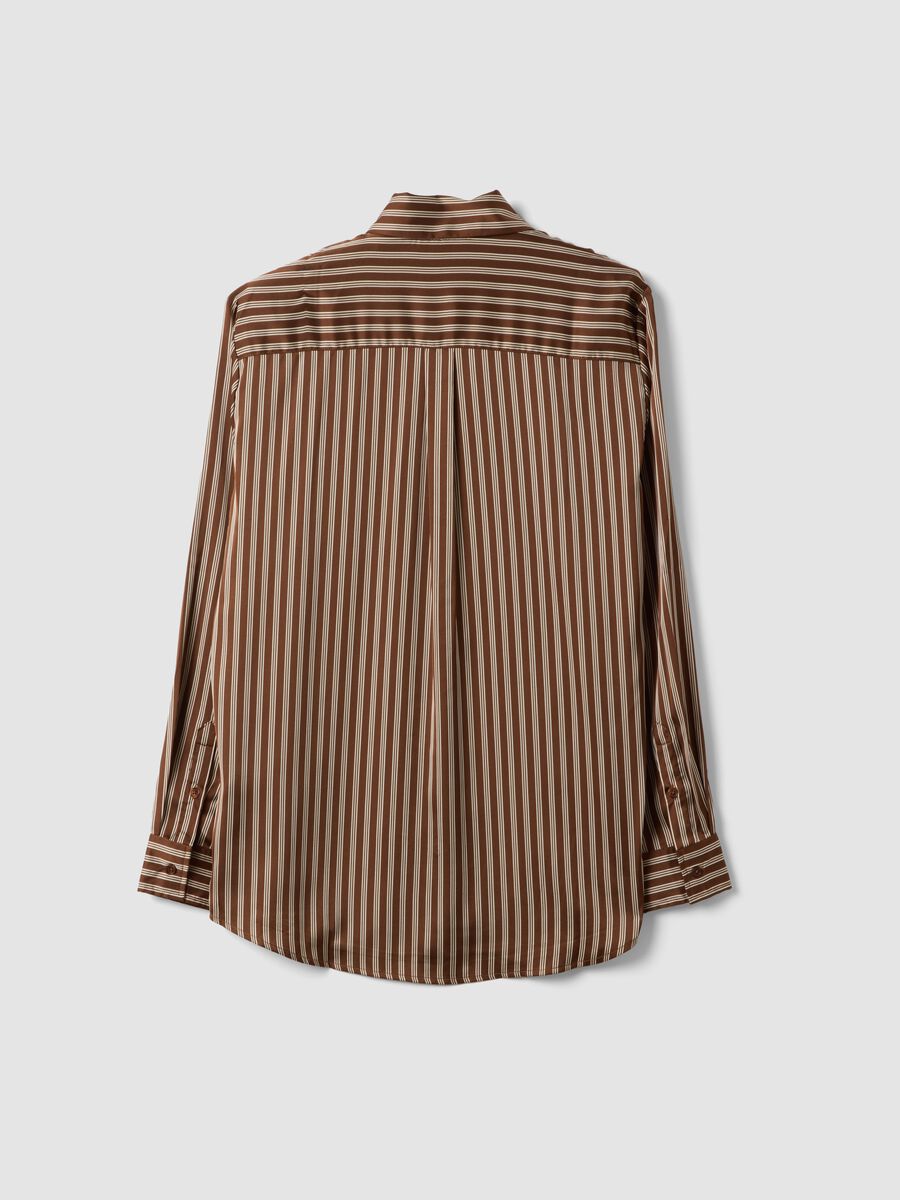 Brown striped stretch-fabric shirt, regular fit_2