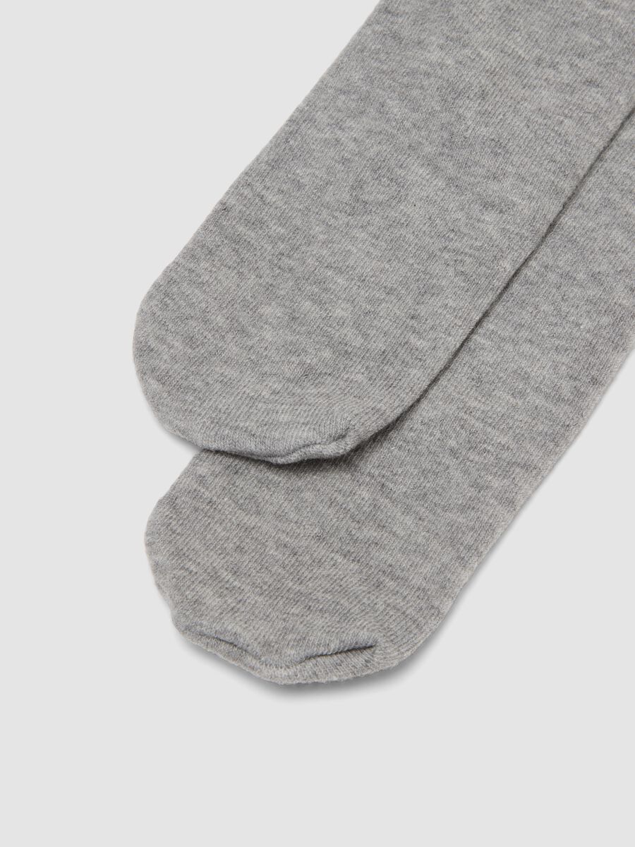Grey marl organic stretch cotton tights_1