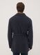 Vestaglia blu navy con cintura e tasche applicate_3
