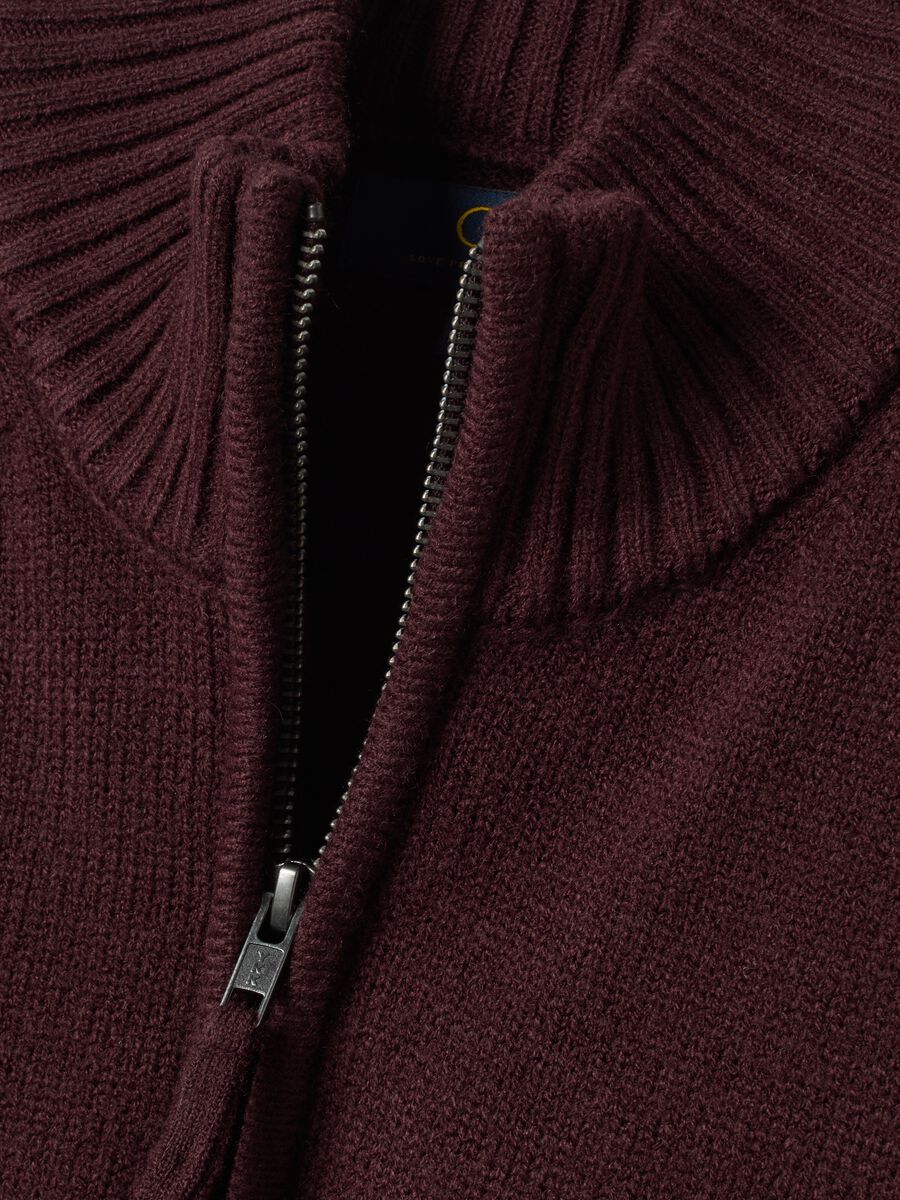 Purple regular-fit long-sleeve half-zip top_1