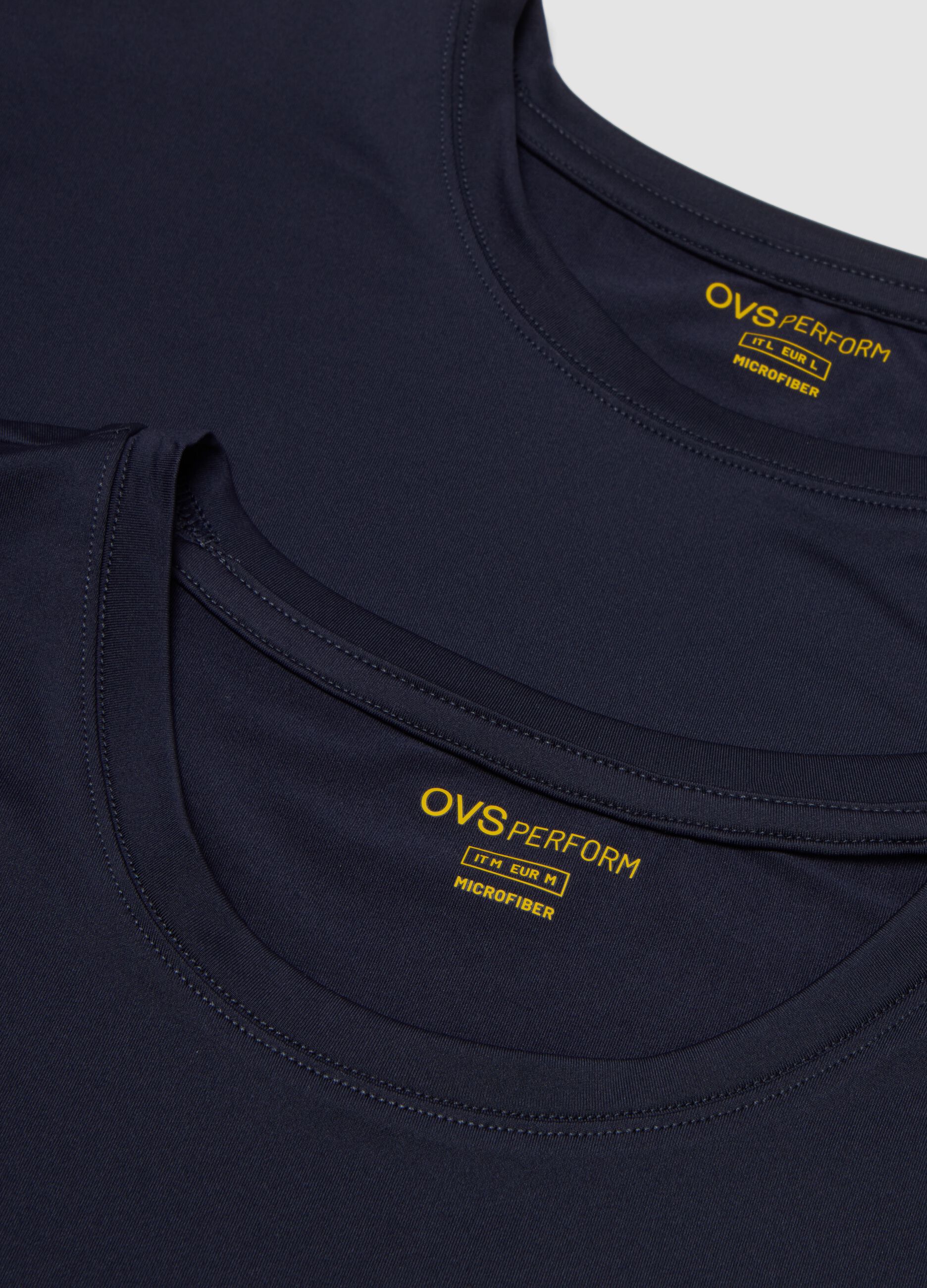 Two-pack of blue stretch T-shirts