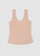 Beige stretch-fabric vest top, regular fit_2