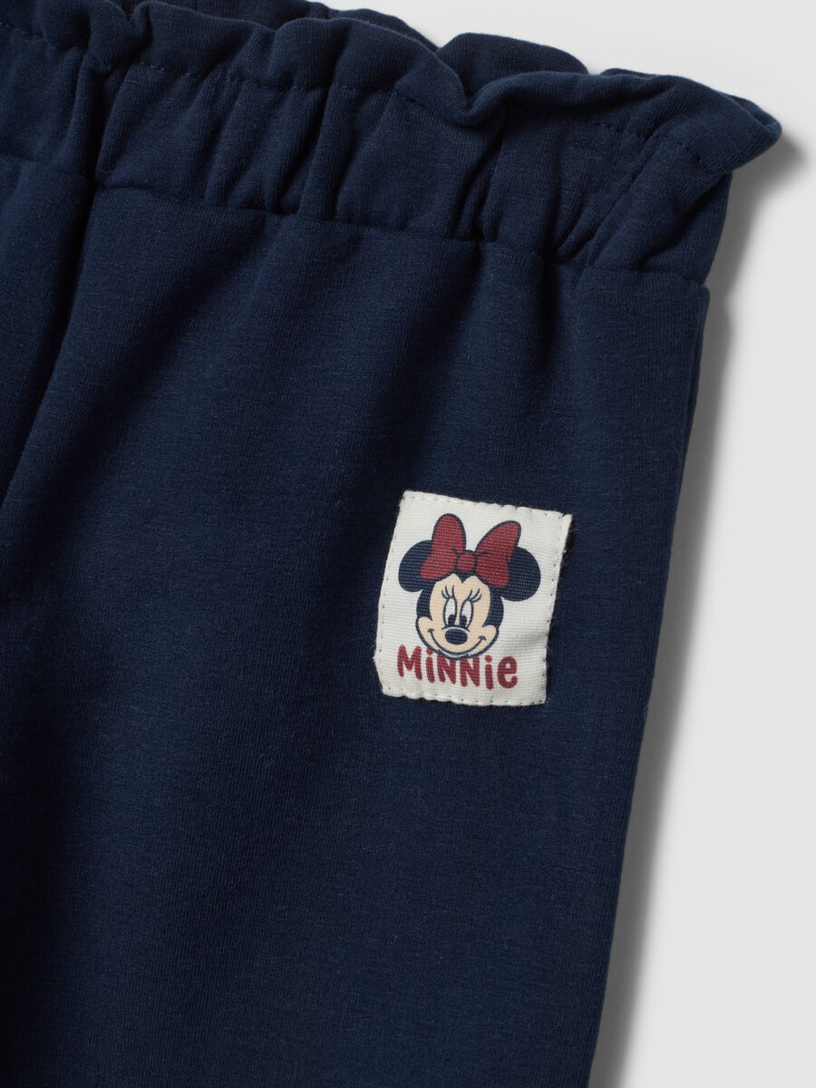 Completo over jogging bianco in cotone organico elasticizzato con stampe Minnie_2