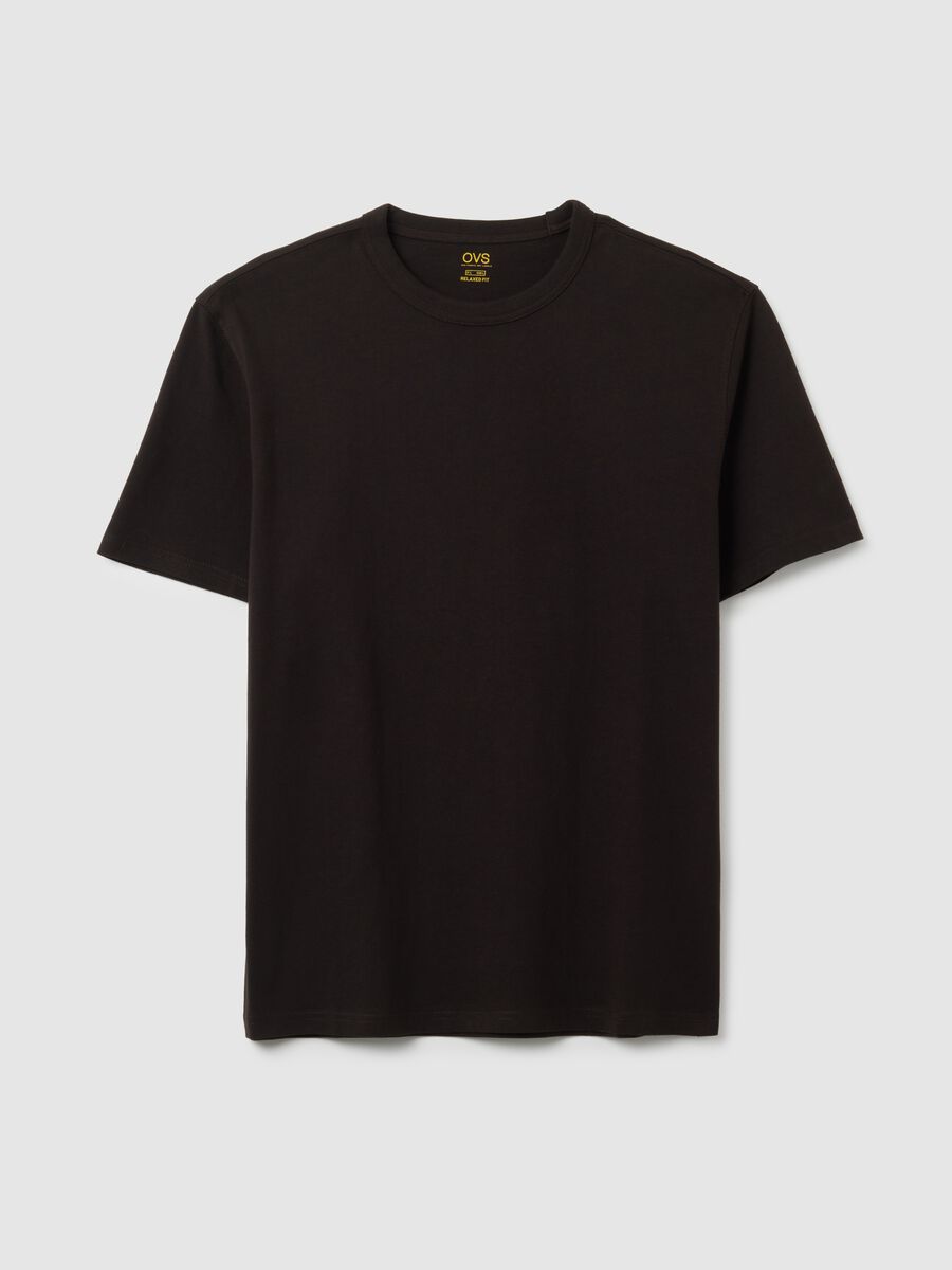 Black Cotton T-Shirt_4