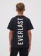 Black pure cotton logo T-shirt, regular fit, for boys_2