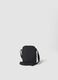 Black crossbody bag with zip closure and adjustable strap_1