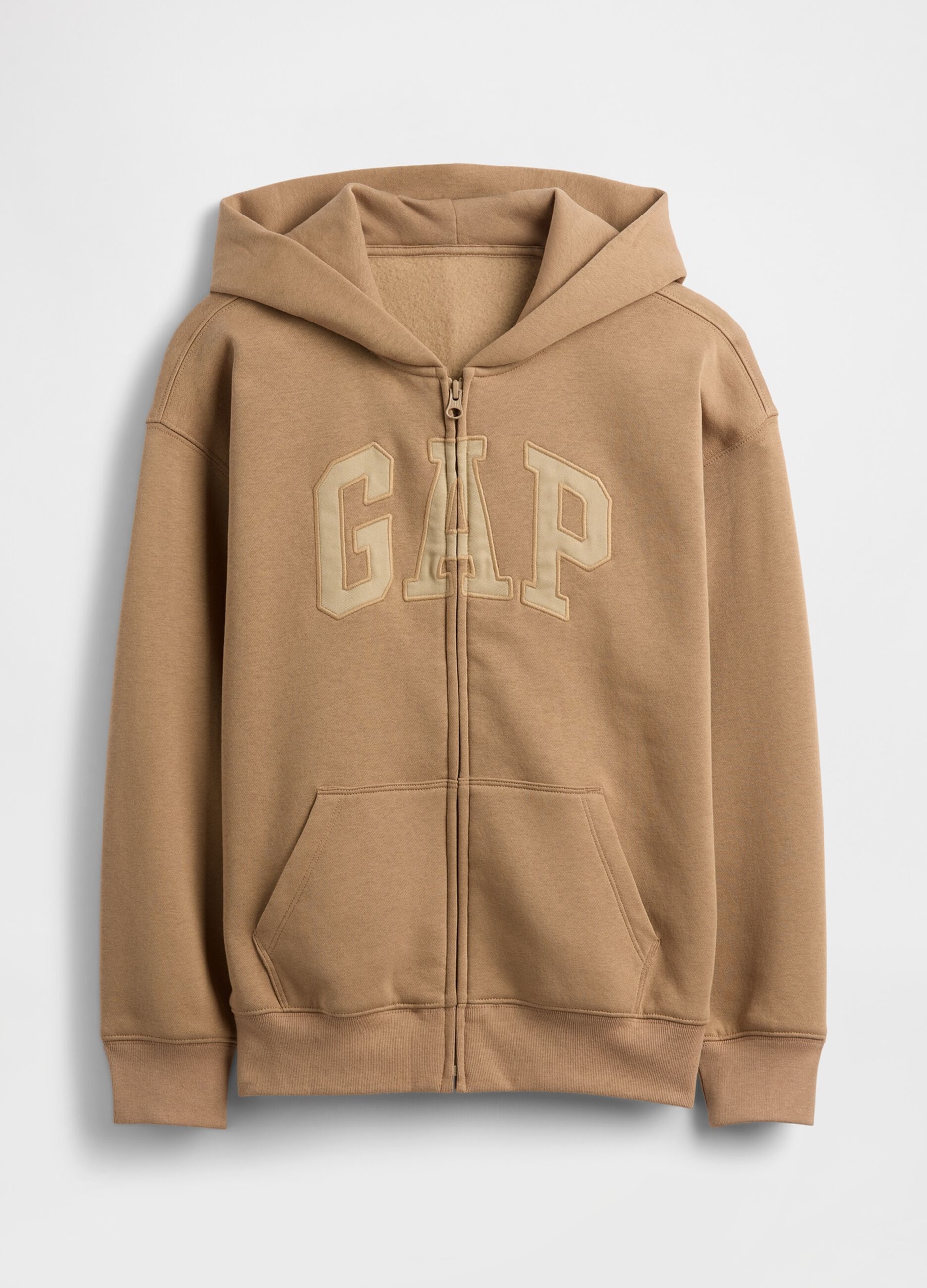 سويت شيرت بشعار GAP، بسحاب وغطاء رأس