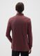 Brown regular fit stretch cotton polo_2