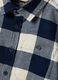 Blue and white checked pure cotton shirt_2