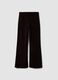 Brown flared ribbed stretch-cotton trousers_6