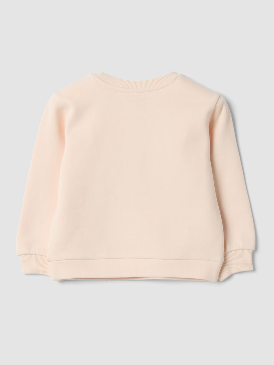 White 100% cotton crew-neck sweatshirt_1